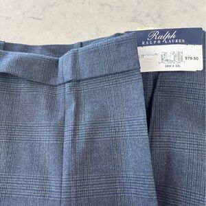 Ralph by Ralph Lauren Navy Checkered Trousers